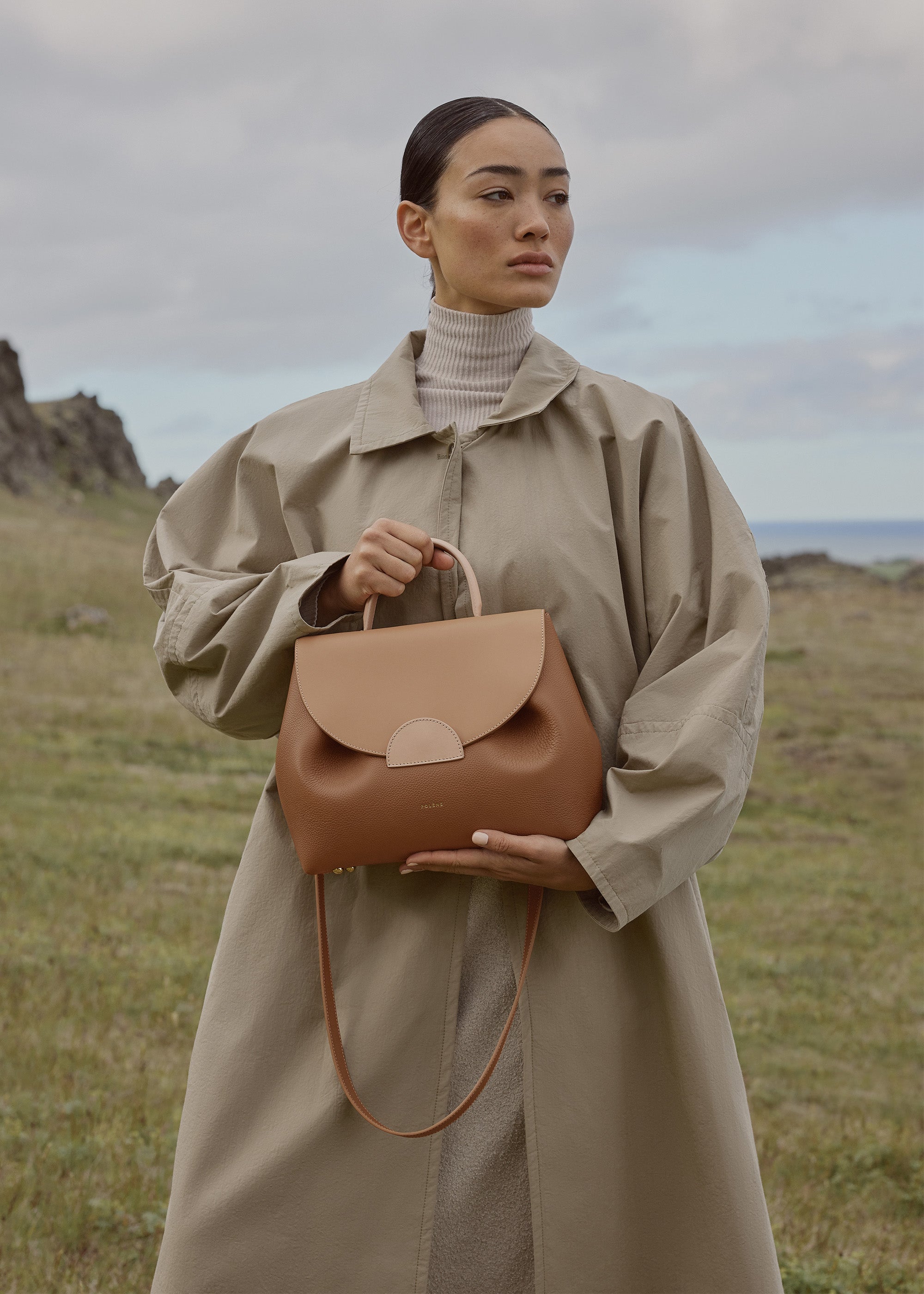 Numéro Un Trio — Cuir Grainé Camel