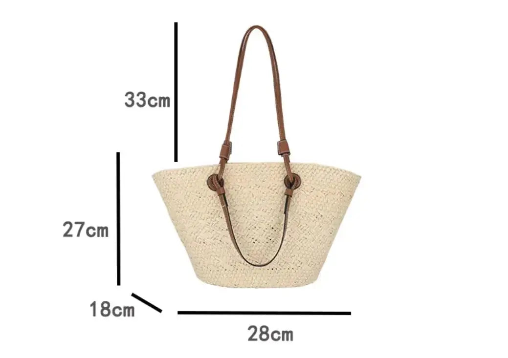 Handmade Women's Handbags big Woven Female Shoulder Bag Summer Straw Beach Bags Shopper Baskets Bohemian Rattan Tote Bag