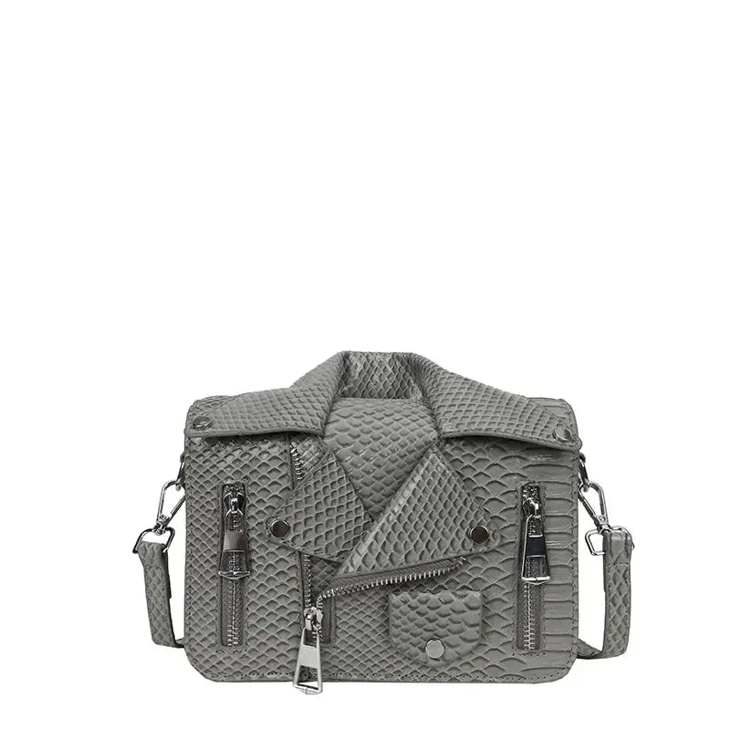Shoulder Bag Tote 2025 Trend Lapel Jacket Women's Bag Purse Fashion Rivets Zipper Female Crossbody Bag Luxury Handbag