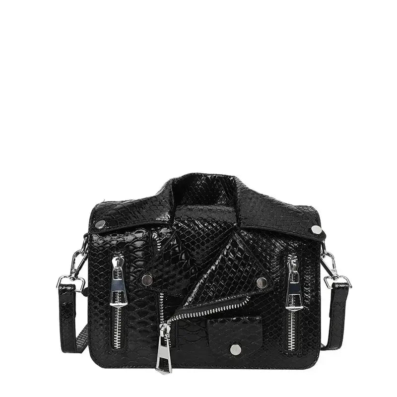 Shoulder Bag Tote 2025 Trend Lapel Jacket Women's Bag Purse Fashion Rivets Zipper Female Crossbody Bag Luxury Handbag