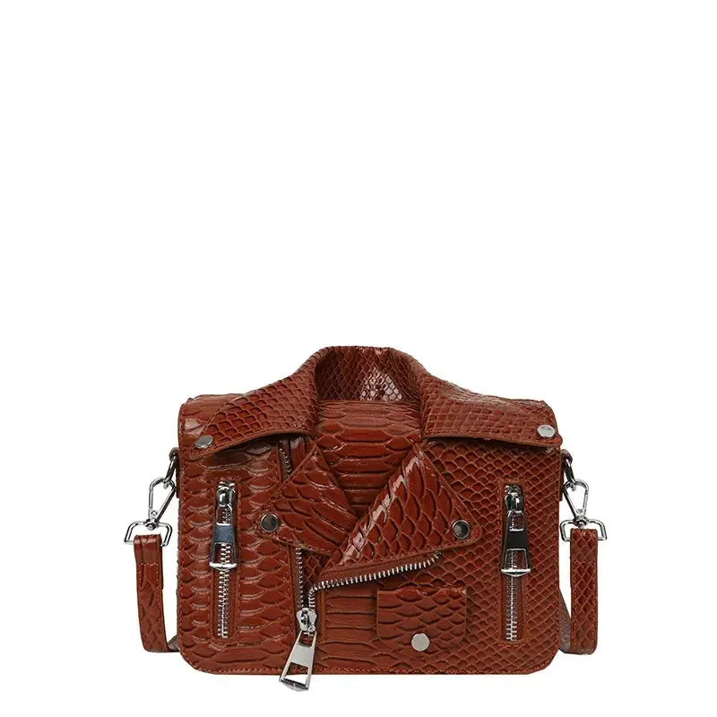 Shoulder Bag Tote 2025 Trend Lapel Jacket Women's Bag Purse Fashion Rivets Zipper Female Crossbody Bag Luxury Handbag