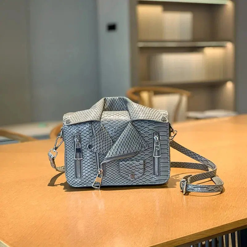 Shoulder Bag Tote 2025 Trend Lapel Jacket Women's Bag Purse Fashion Rivets Zipper Female Crossbody Bag Luxury Handbag