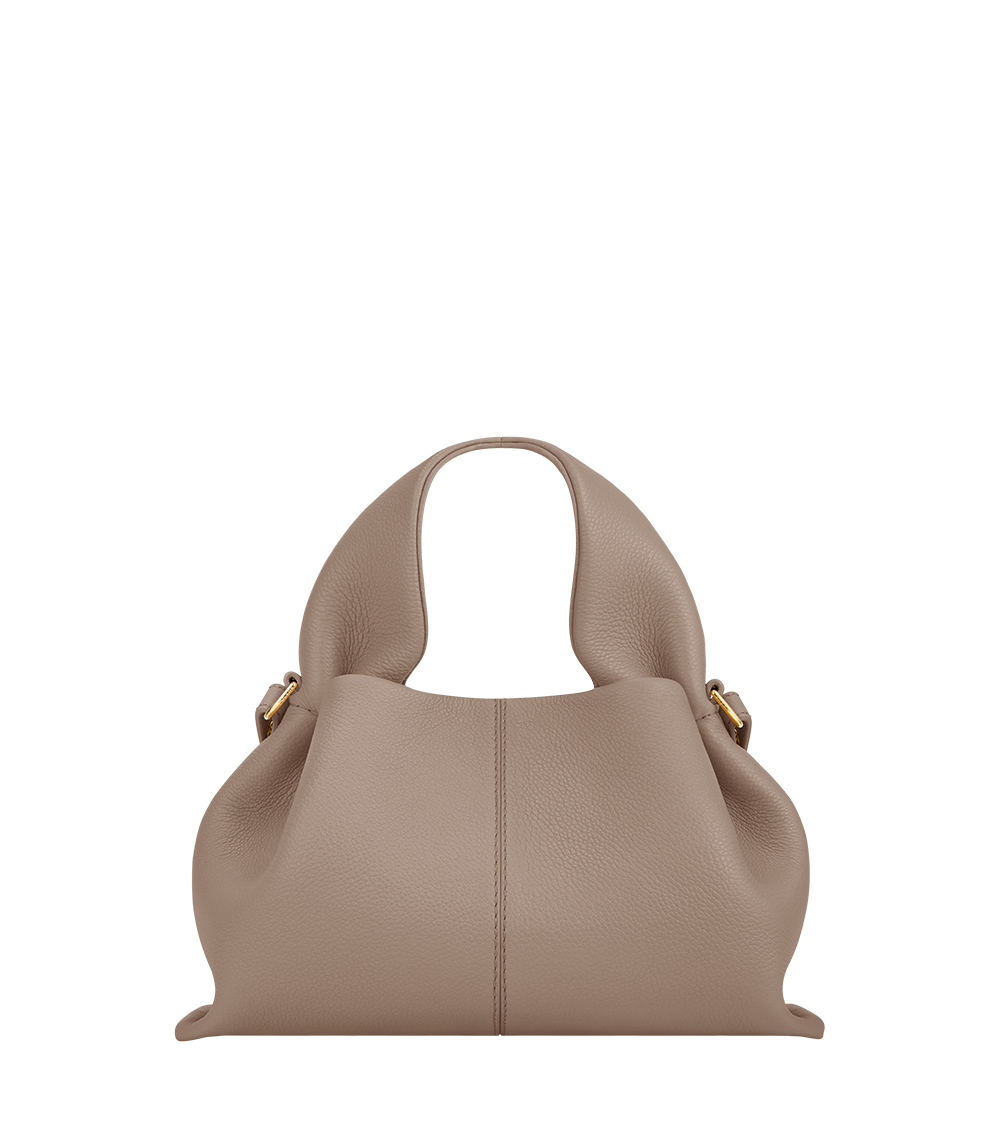 Numéro Neuf Mini — Cuir Grainé Taupe