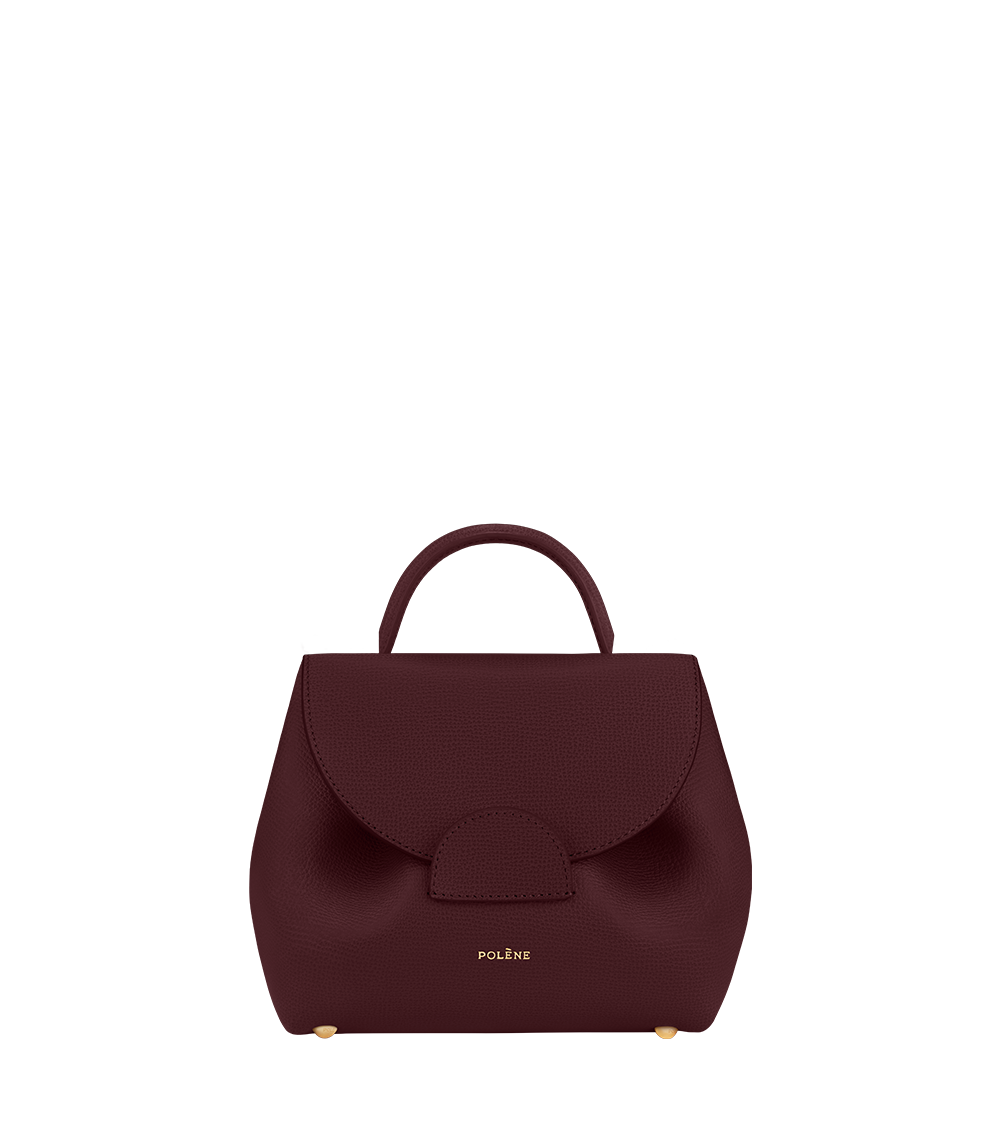 Numéro Un Nano — Cuir Grainé Bordeaux
