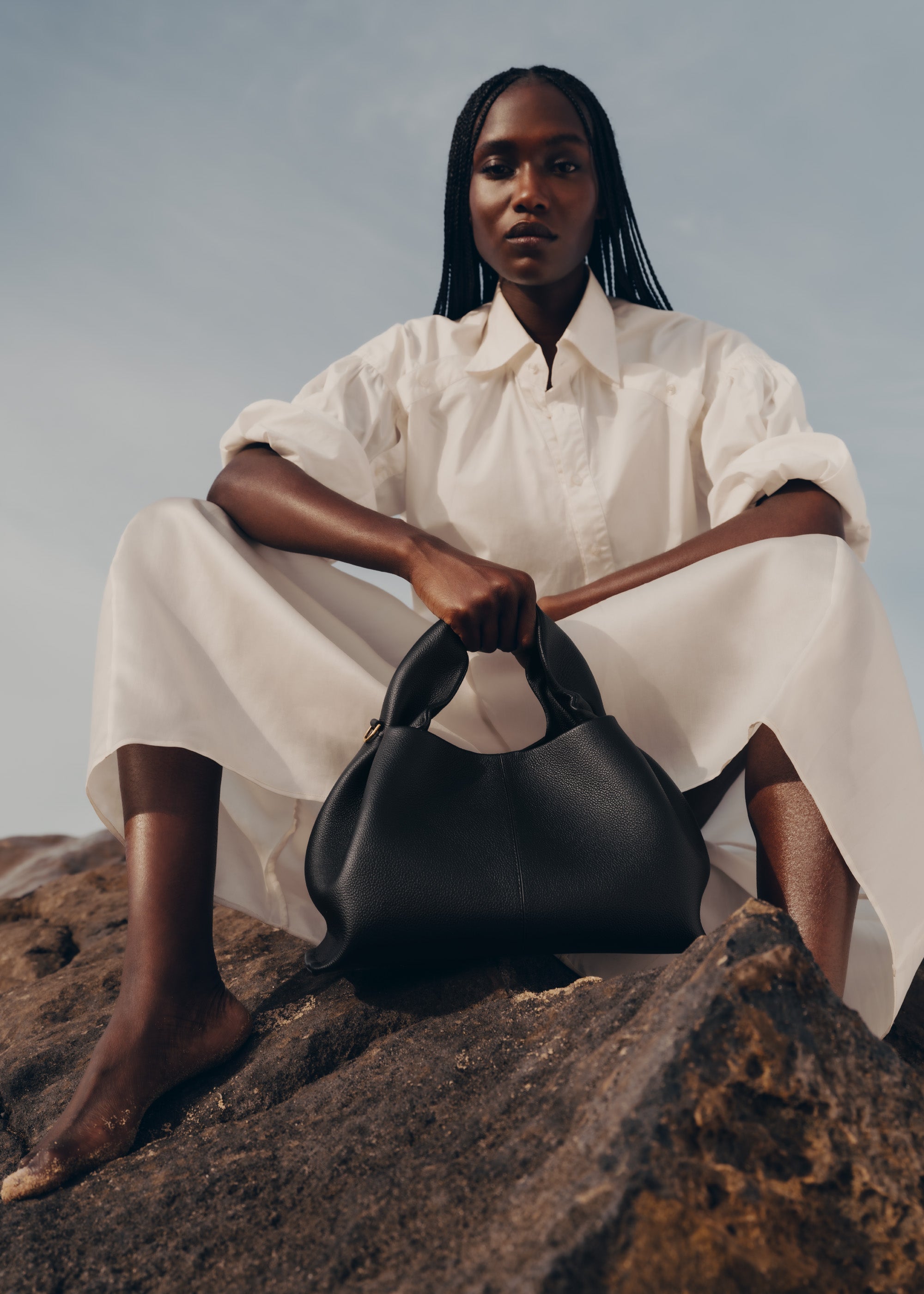 Numéro Neuf — Cuir Grainé Noir