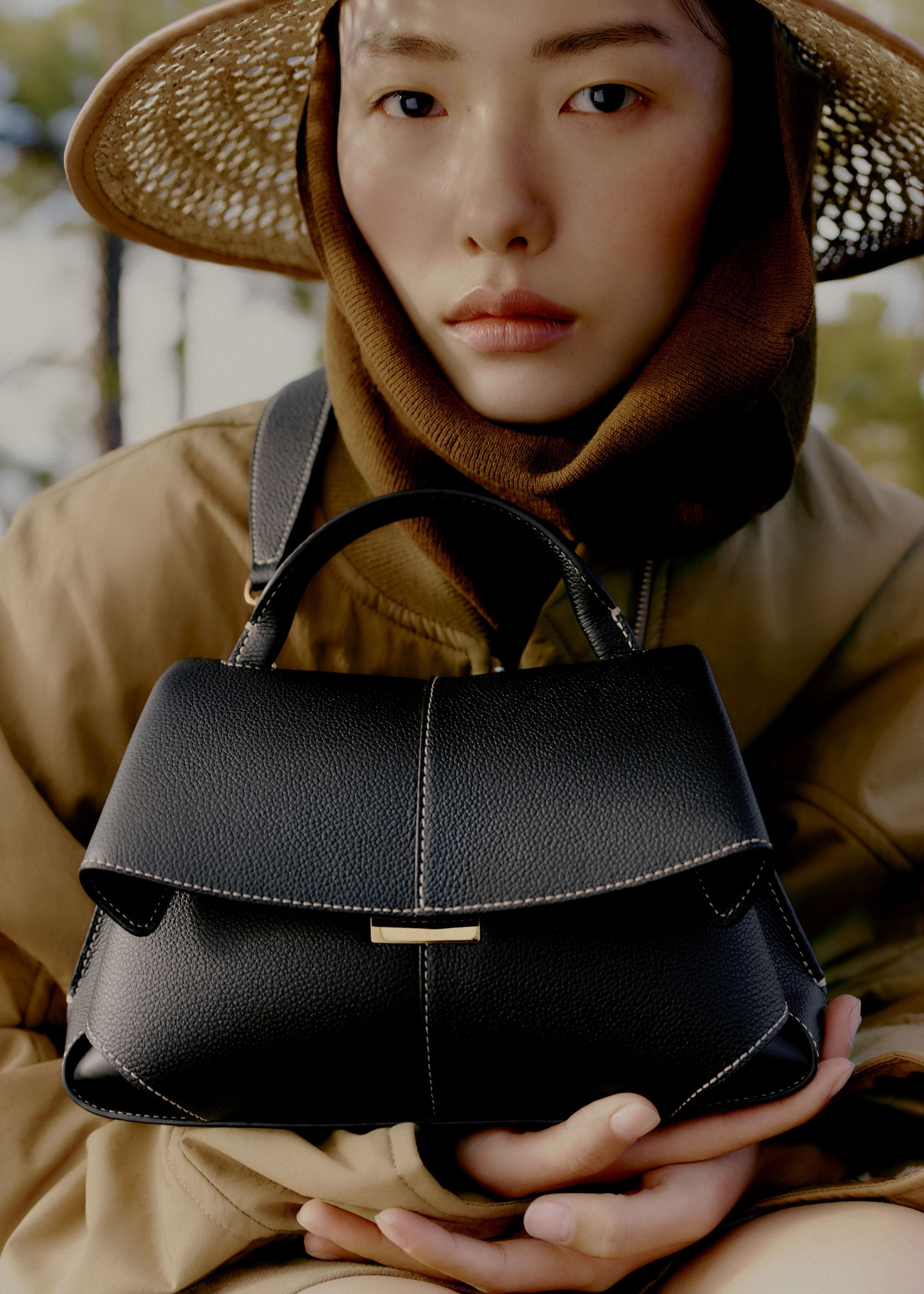 Mokki Mini — Cuir Grainé Noir