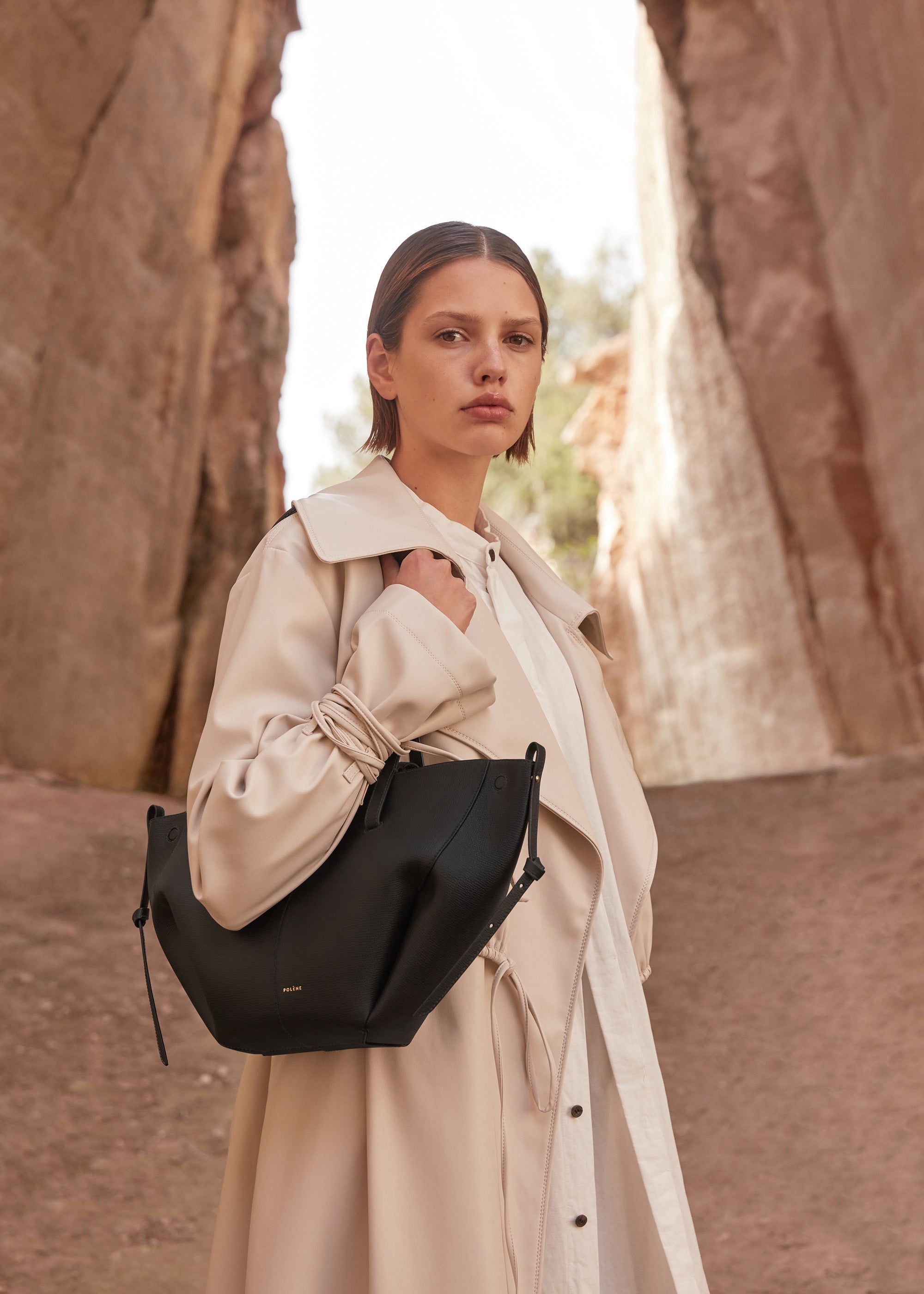 Cyme Mini — Cuir Grainé Noir