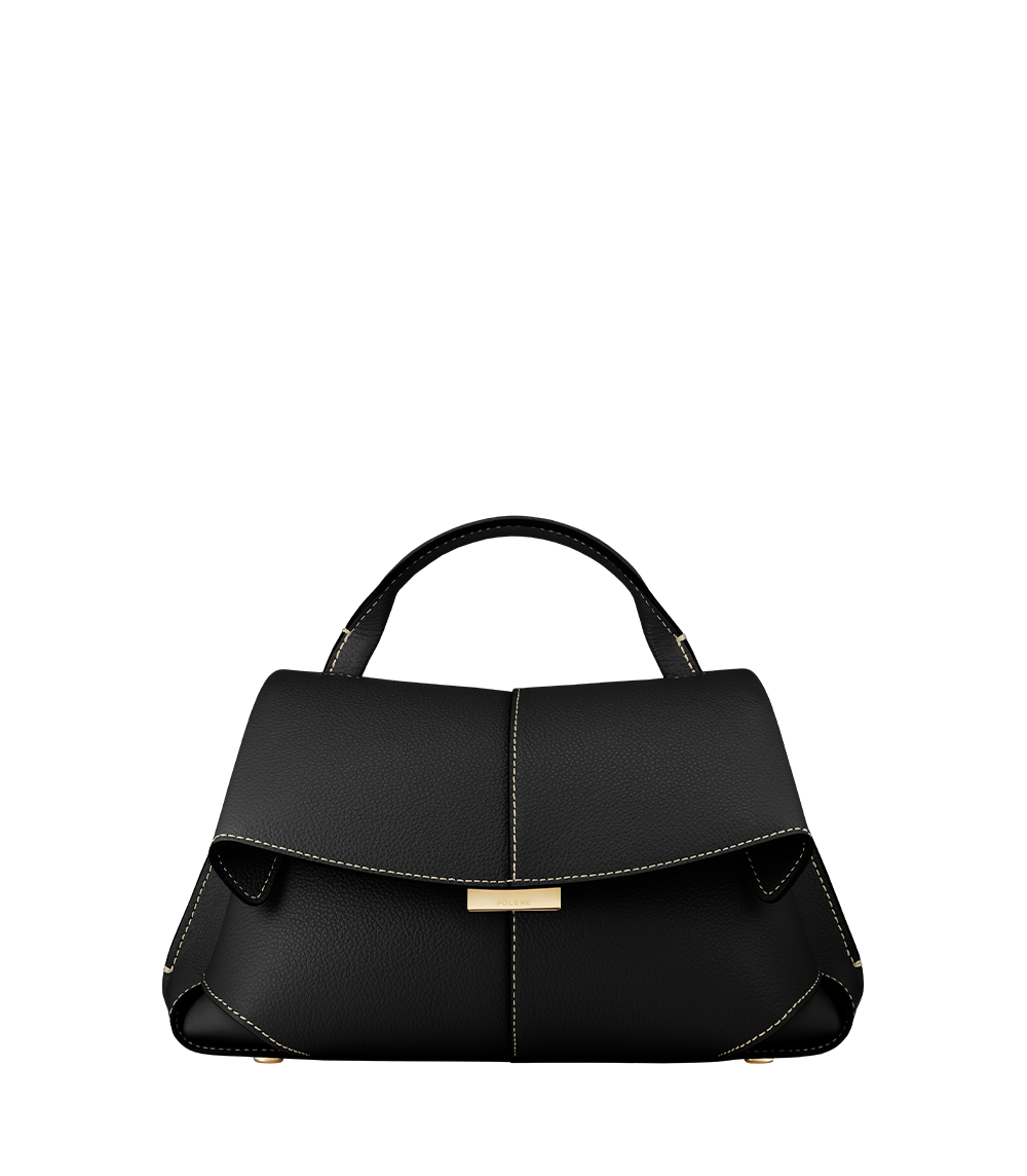 Mokki Mini — Cuir Grainé Noir