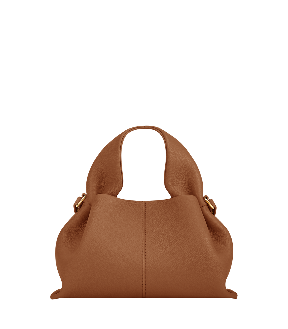 Numéro Neuf Mini — Cuir Grainé Camel