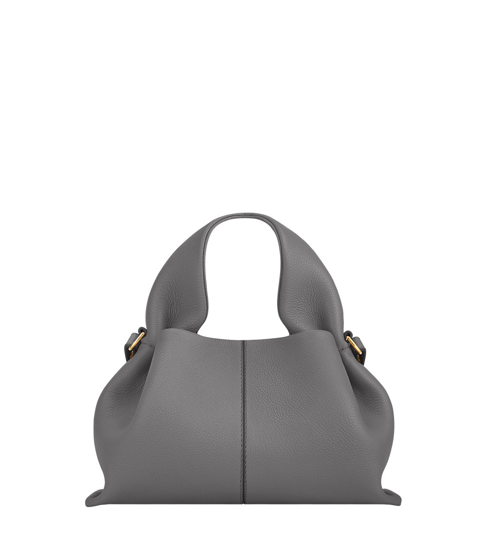 Numéro Neuf Mini — Cuir Grainé Galet