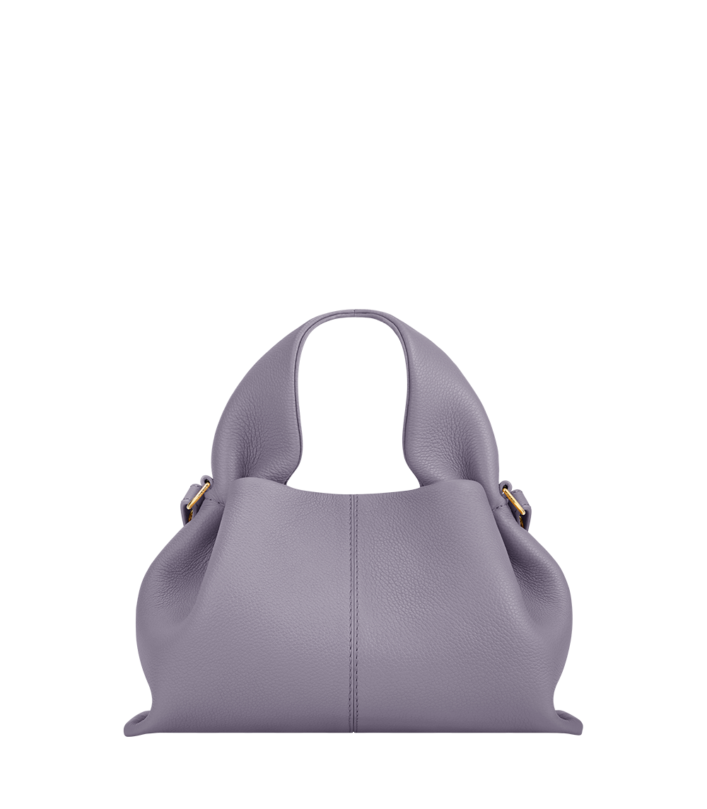 Numéro Neuf Mini — Cuir Grainé Mauve
