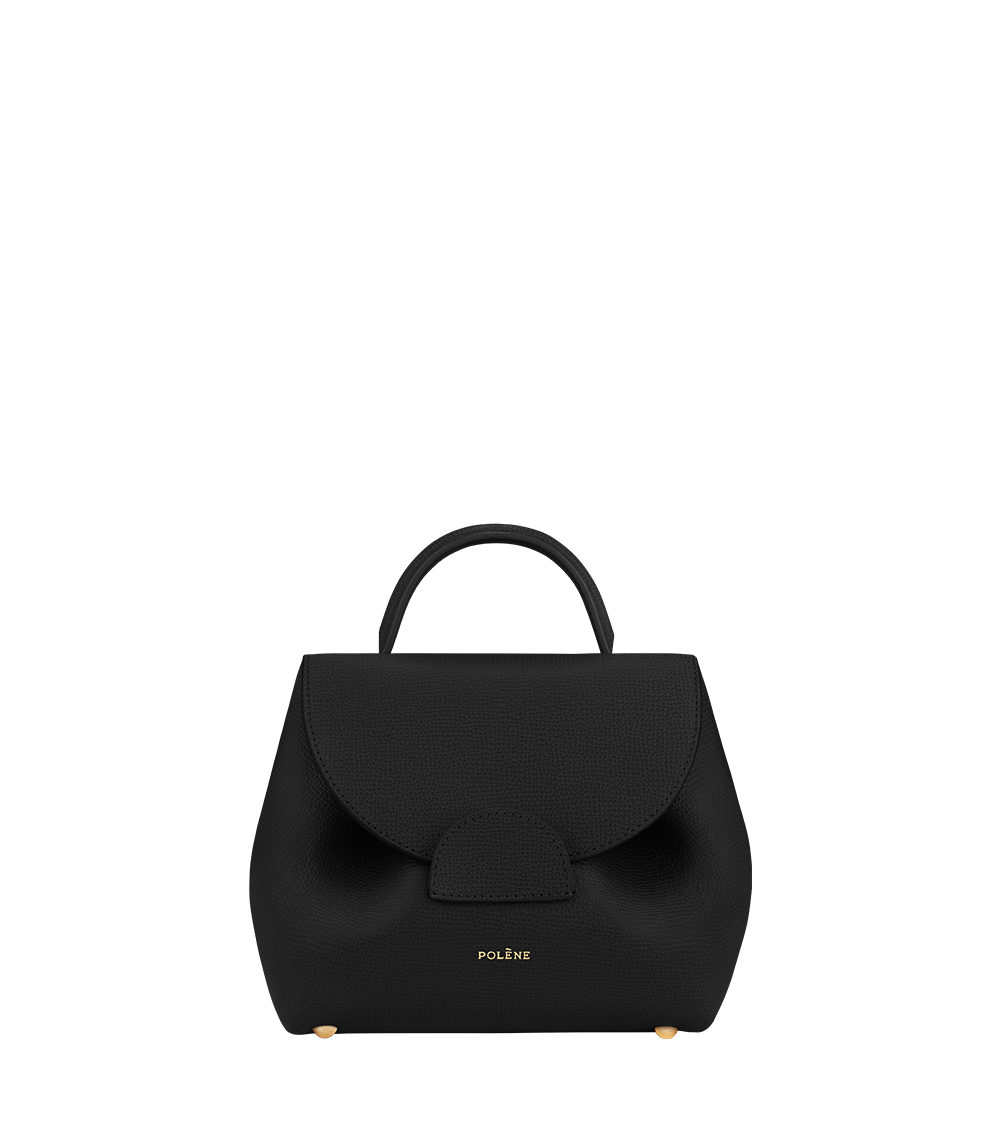 Numéro Un Nano — Cuir Grainé Noir