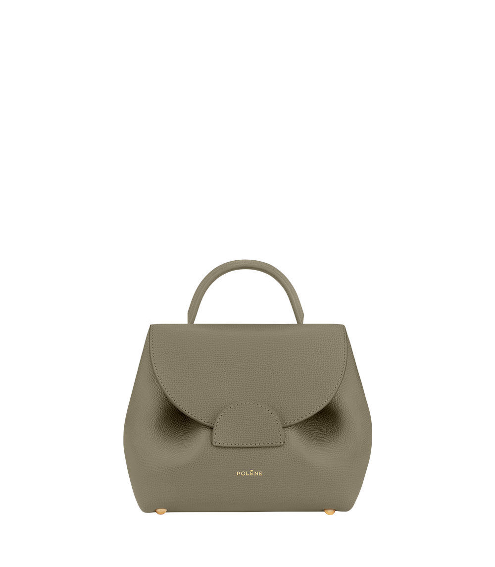 Numéro Un Nano — Cuir Grainé Olivier