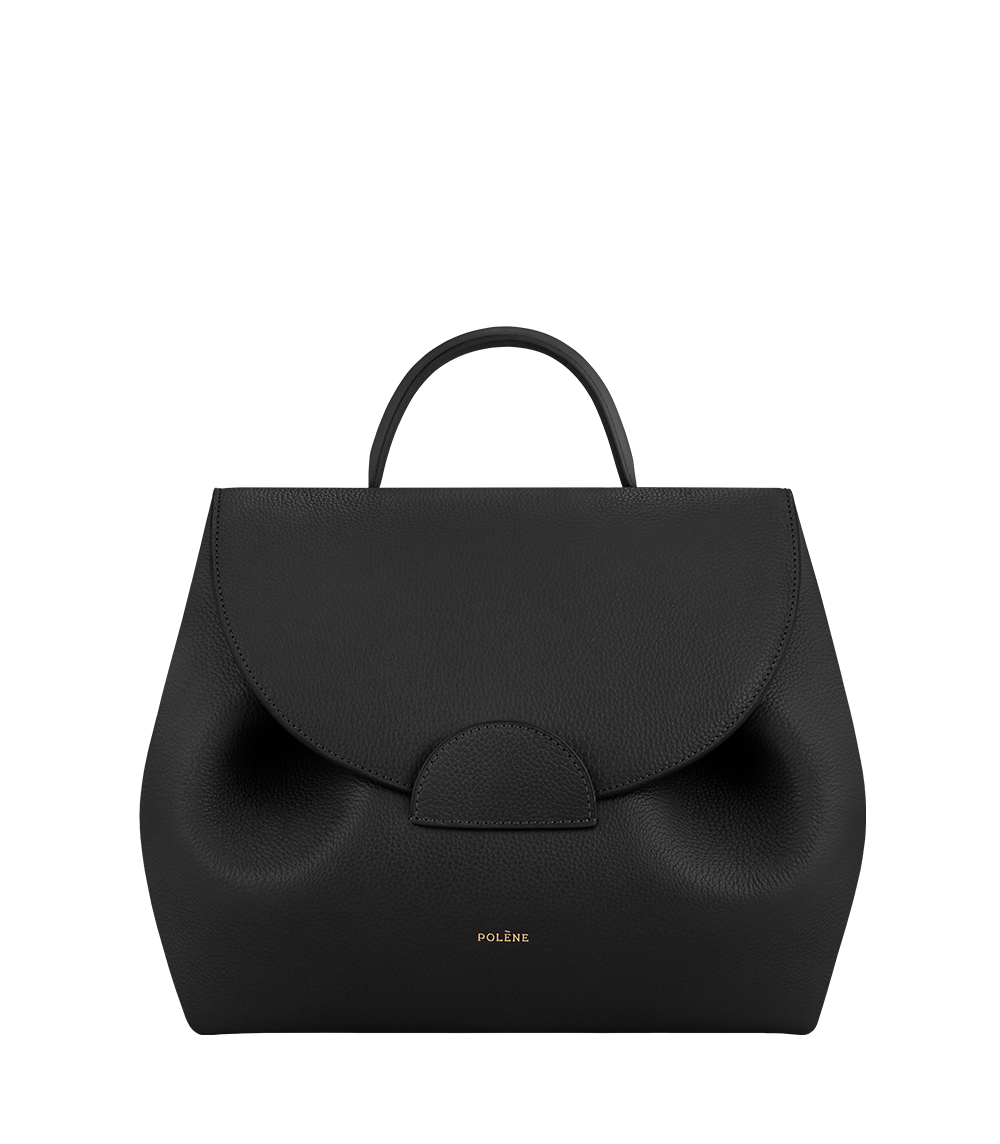 Numéro Un Trio — Cuir Grainé Noir